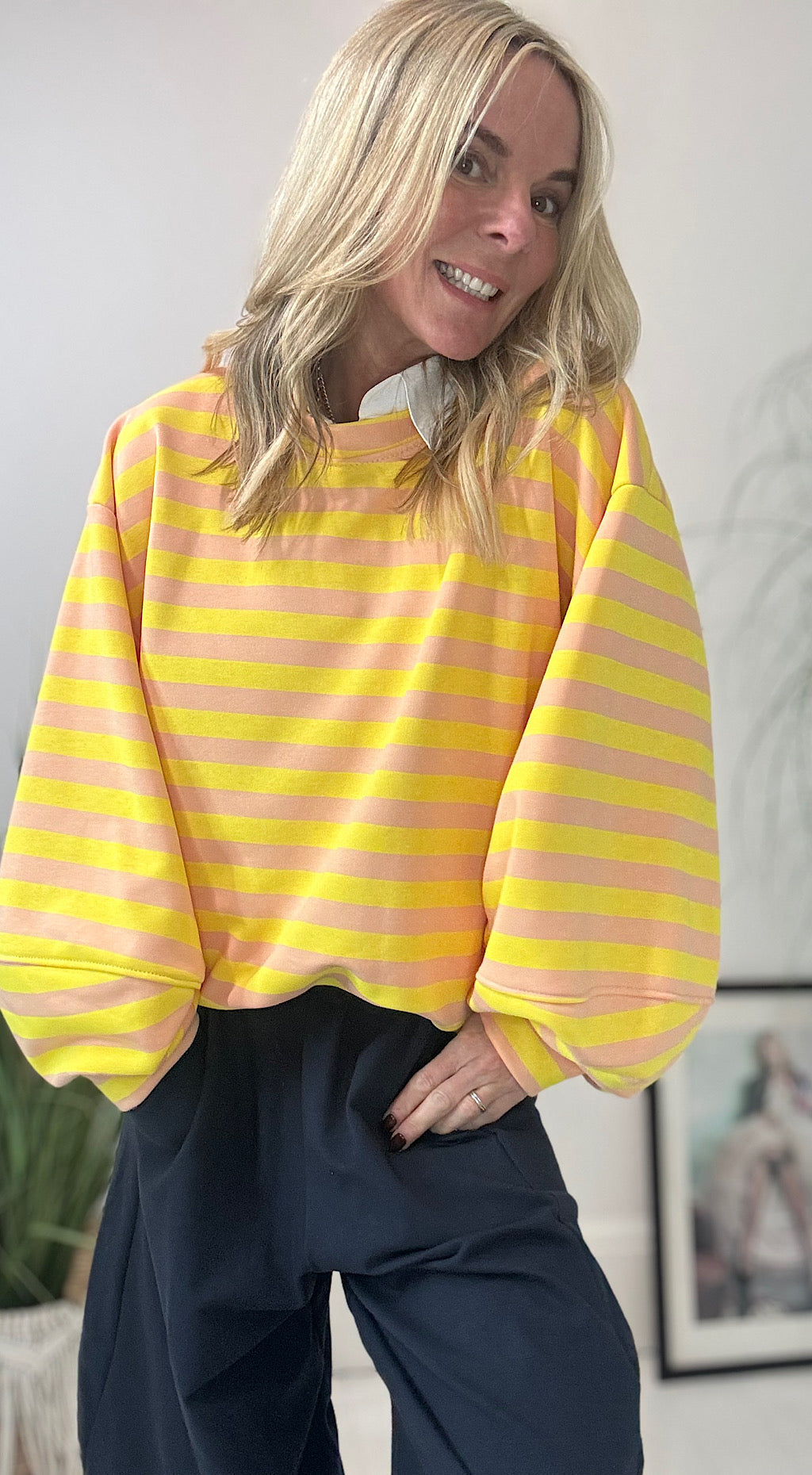 Striped Sweat - yellow mix