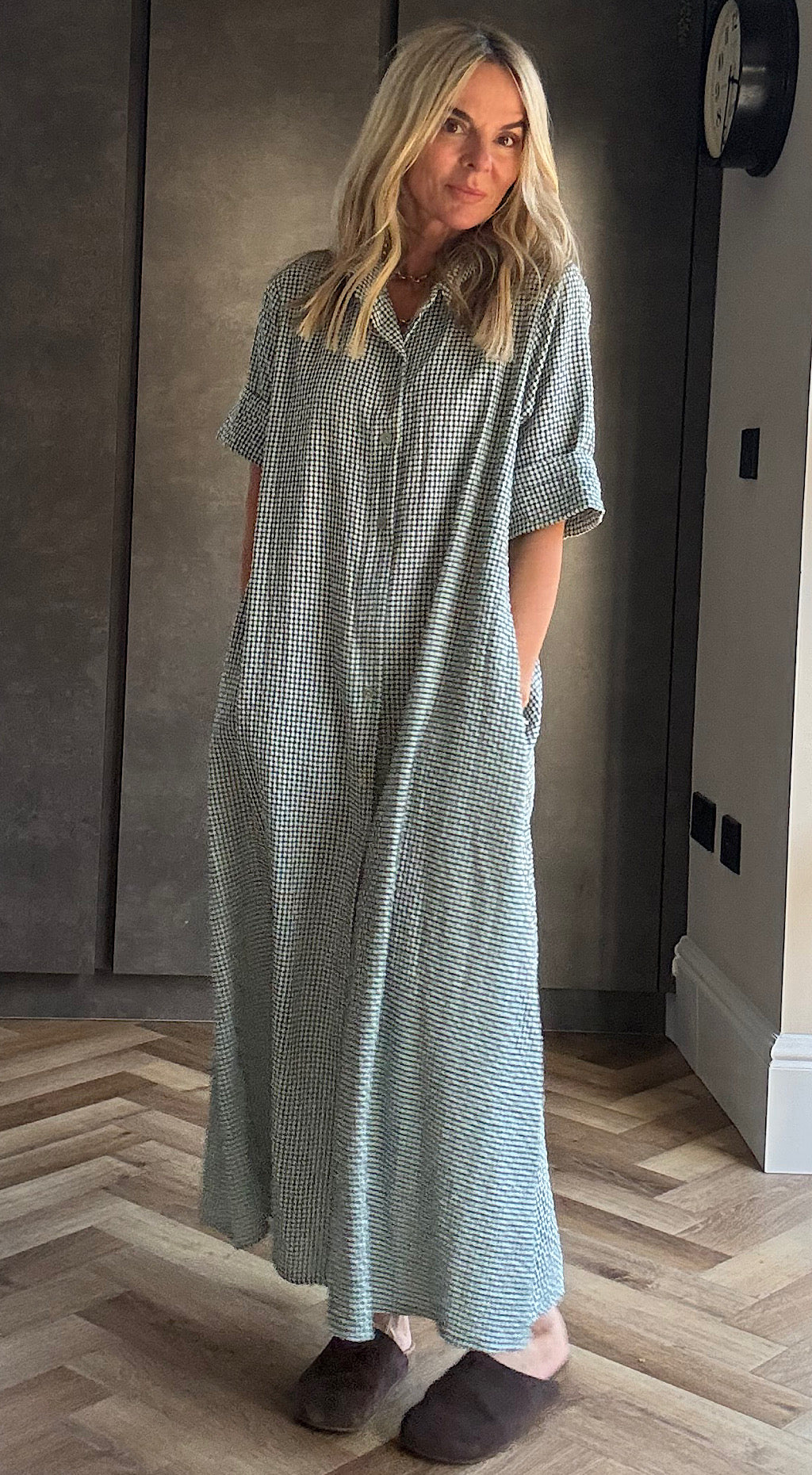 Gingham pocket dress