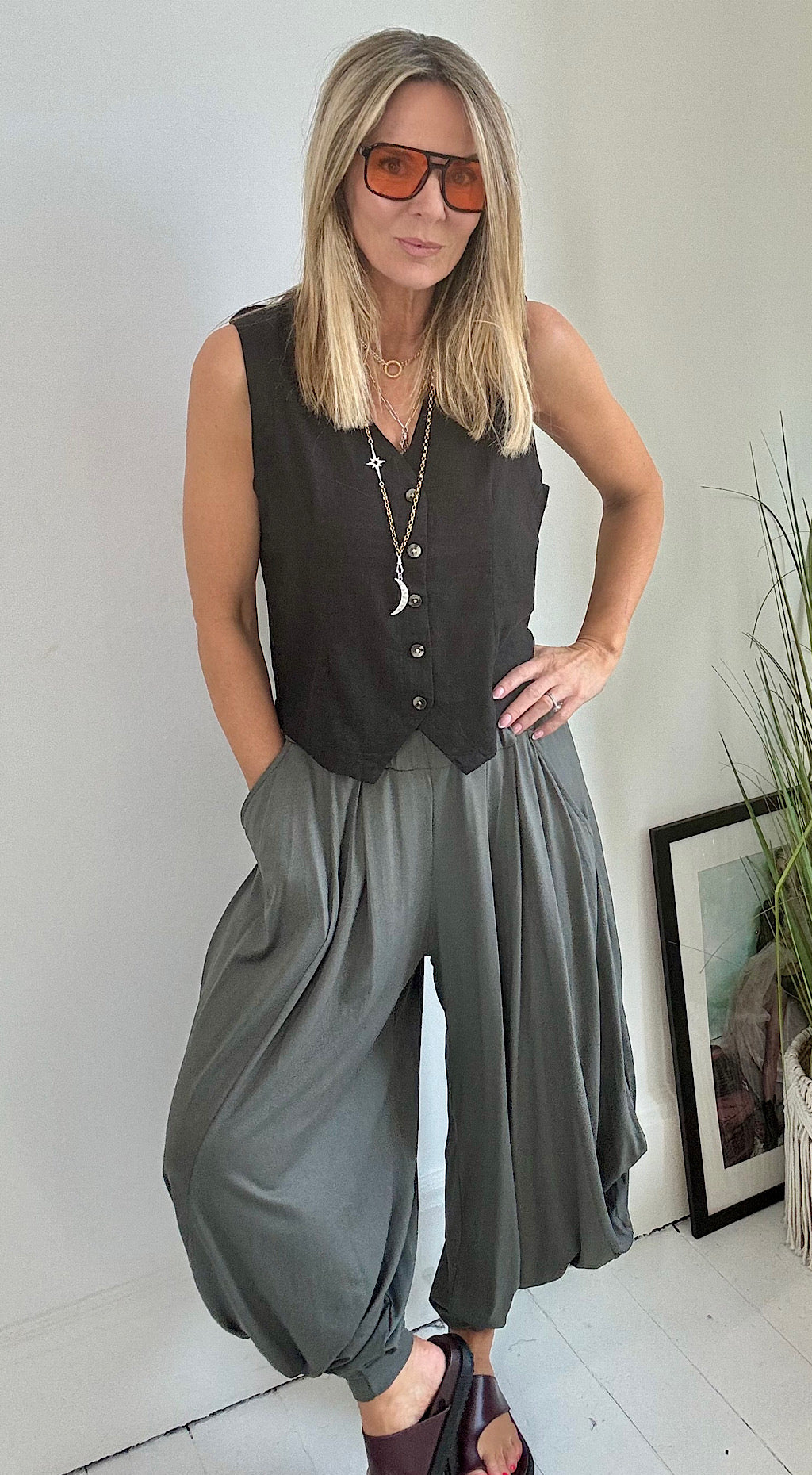 Ibiza Pant Charcoal