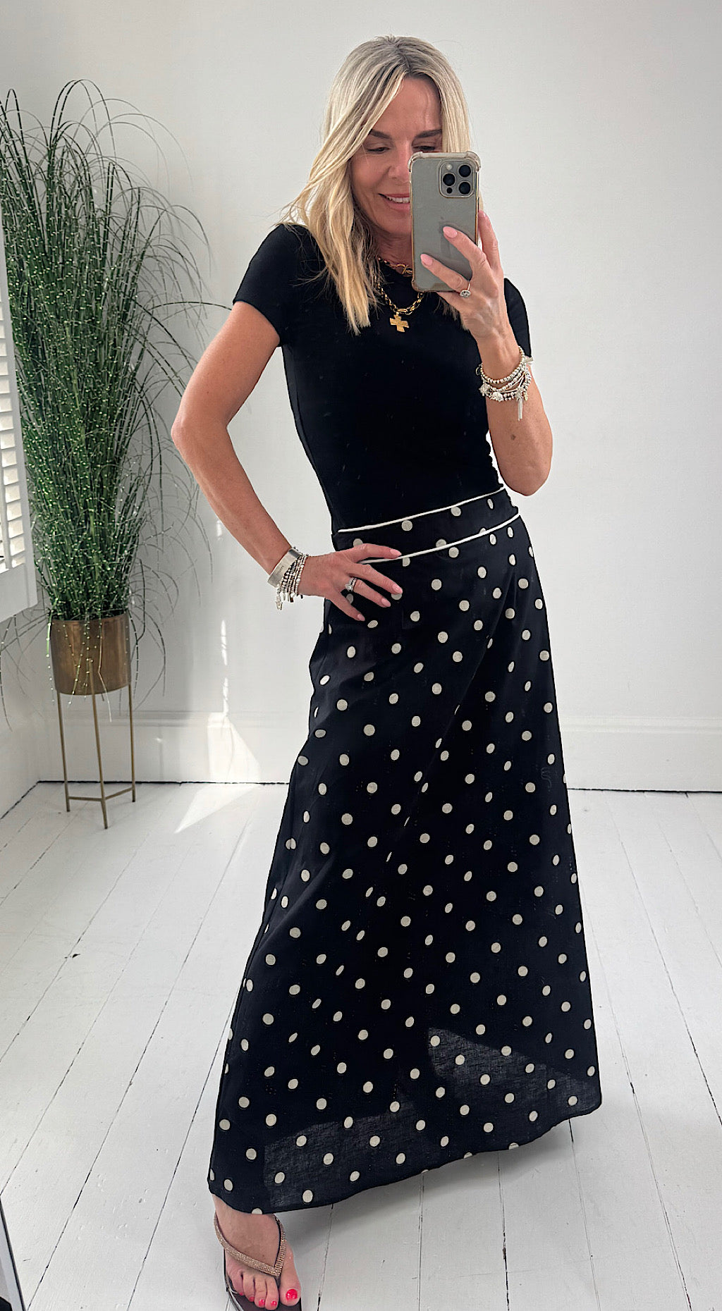 Polka dot skirt