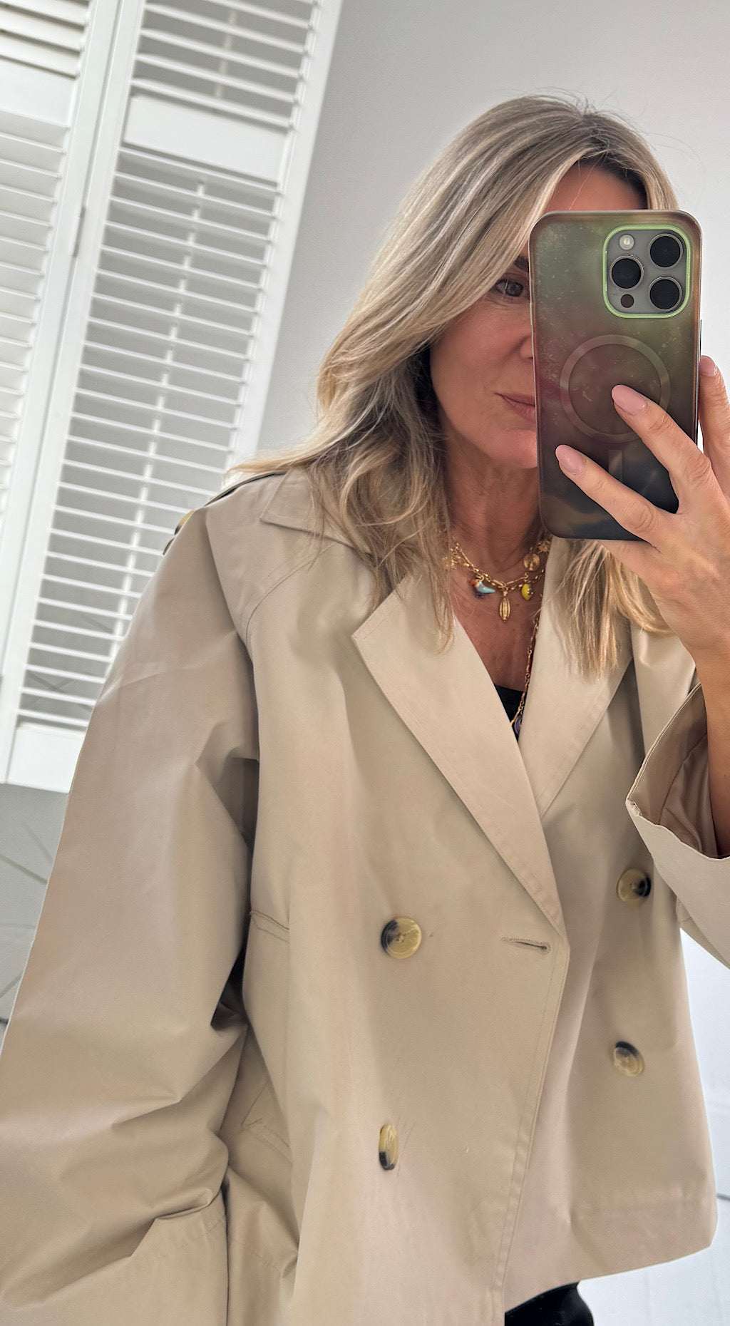 Calea Short Trench Coat