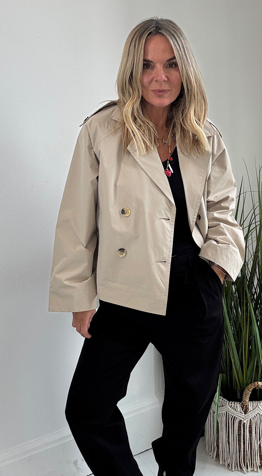 Calea Short Trench Coat
