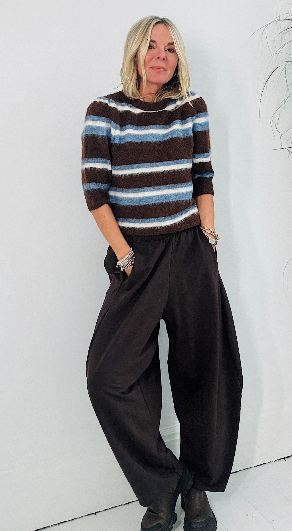 Milou Fluffy Stripe Knit
