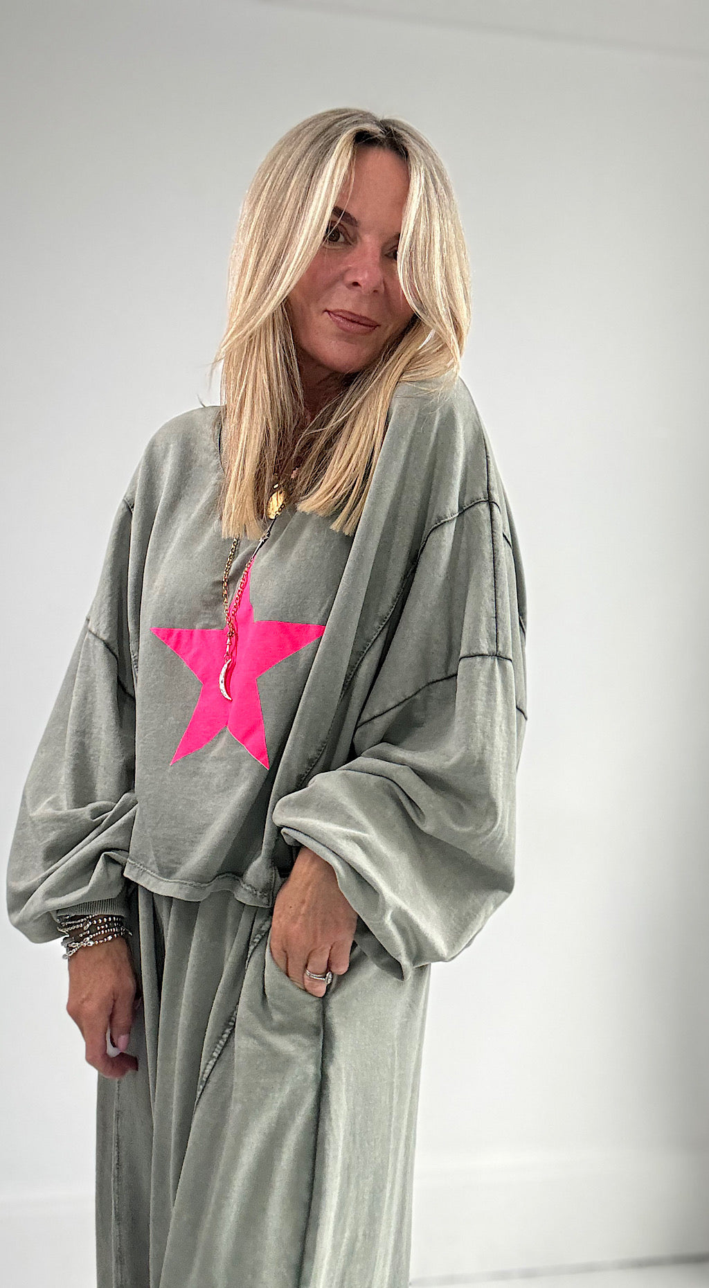Star Sweat - khaki