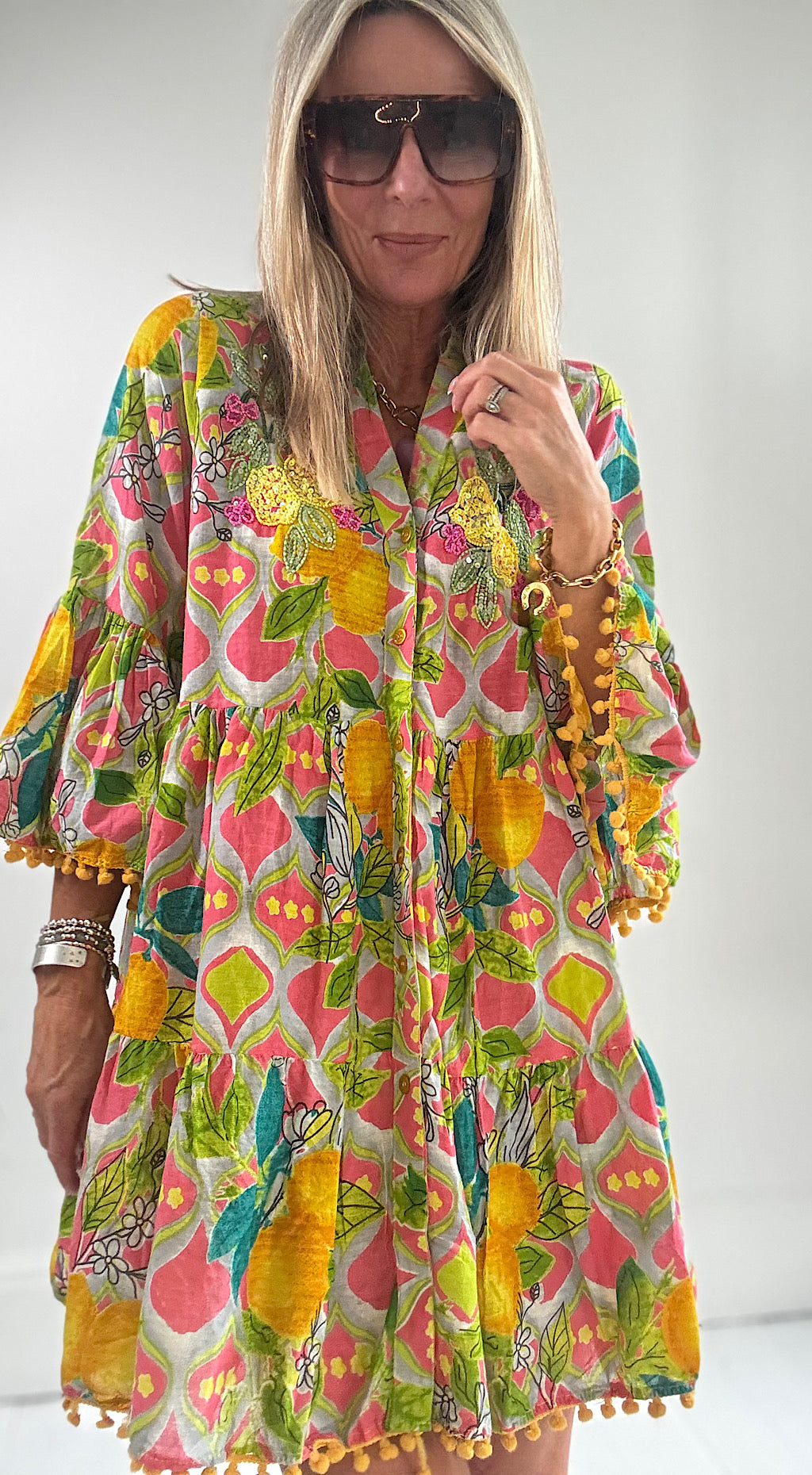 India bo ho lemon dress