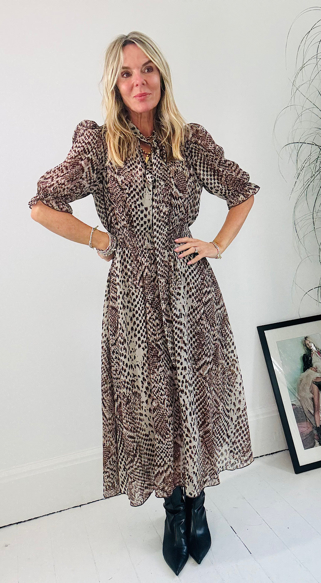 Stella Dress - Animal Print
