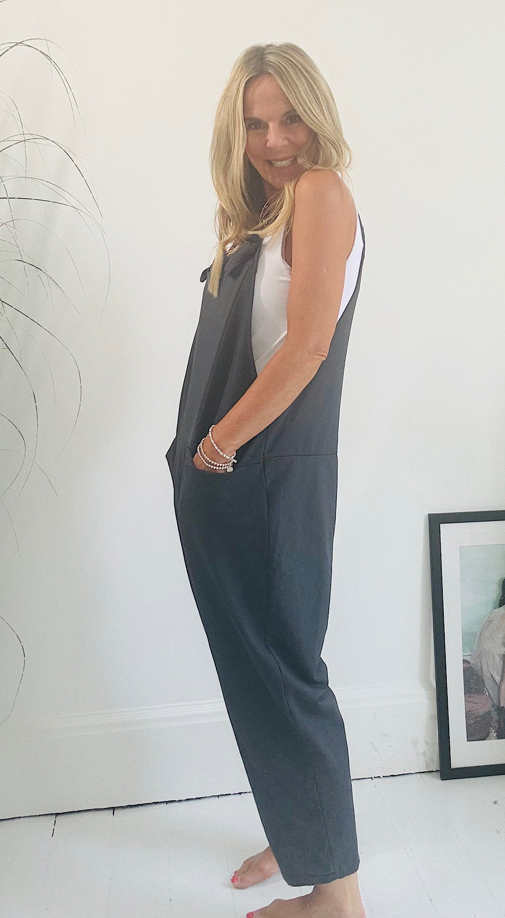 Sweatshirt Dungarees - charcoal