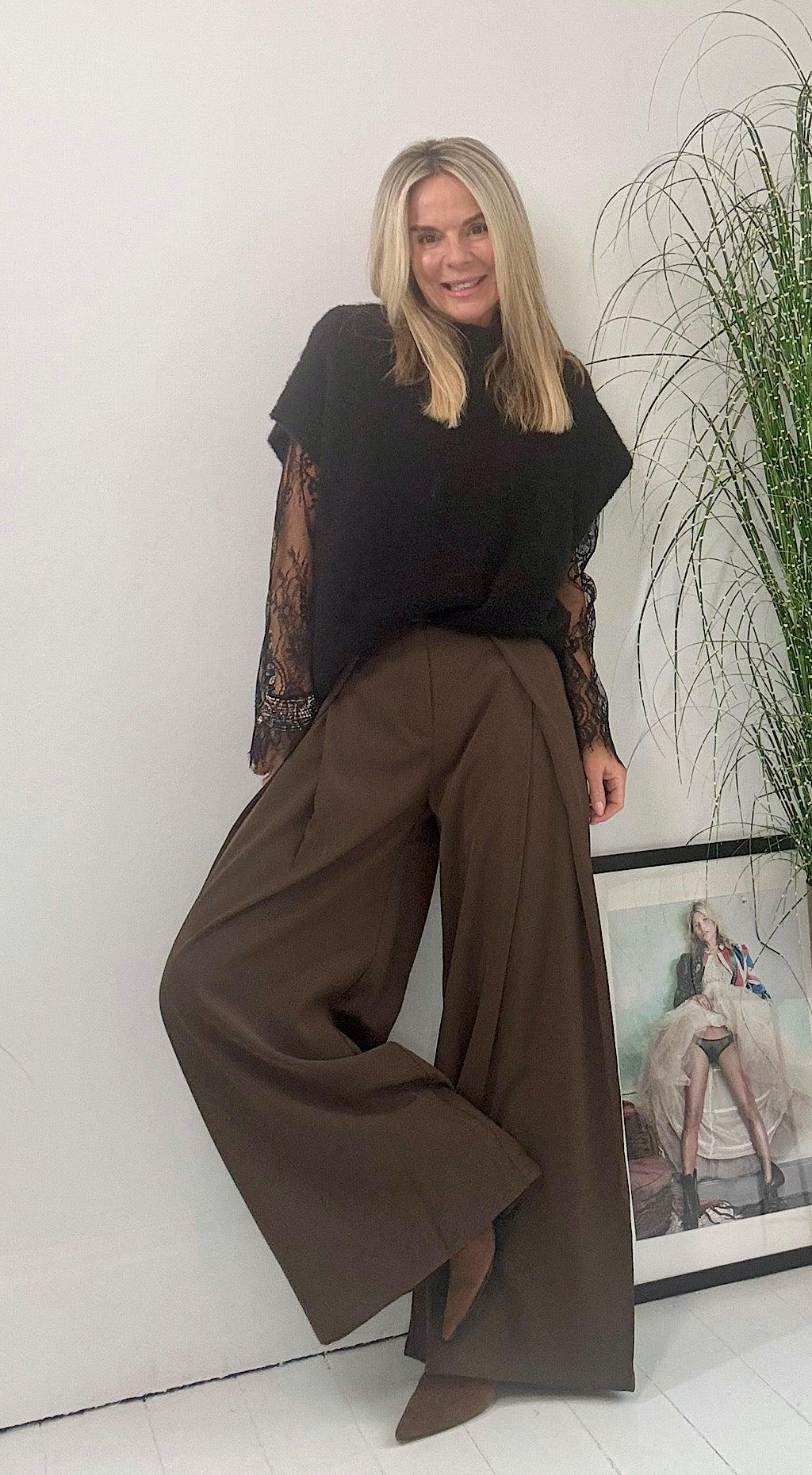 Brown Tailored Trouser