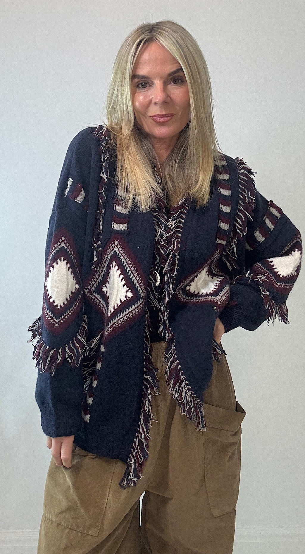 Isabel Hippy Cardigan Navy