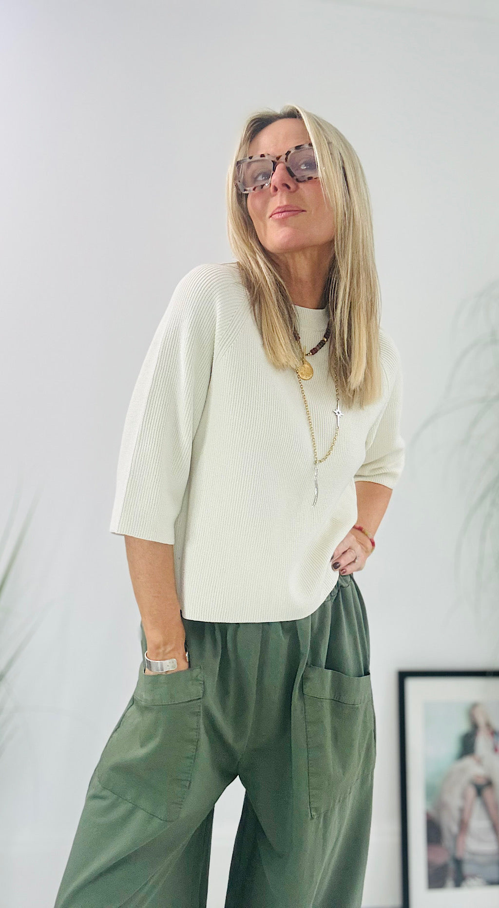 Boston Ribbed Knit - cream