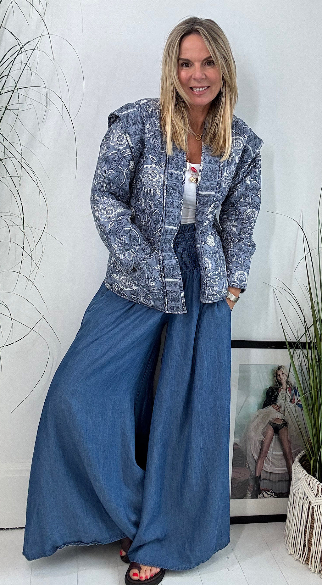 Denim Look Palazzo