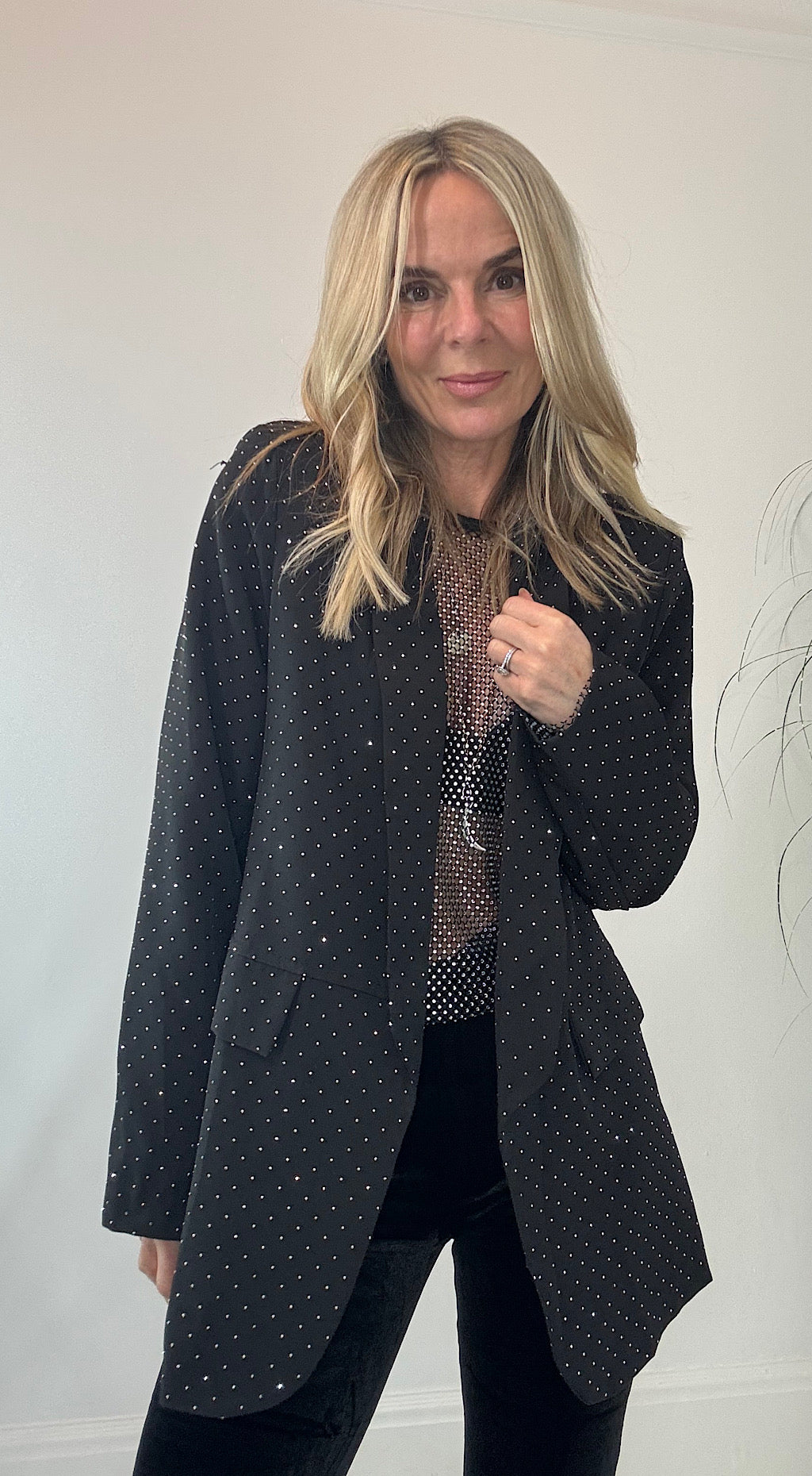 Rhinestone blazer