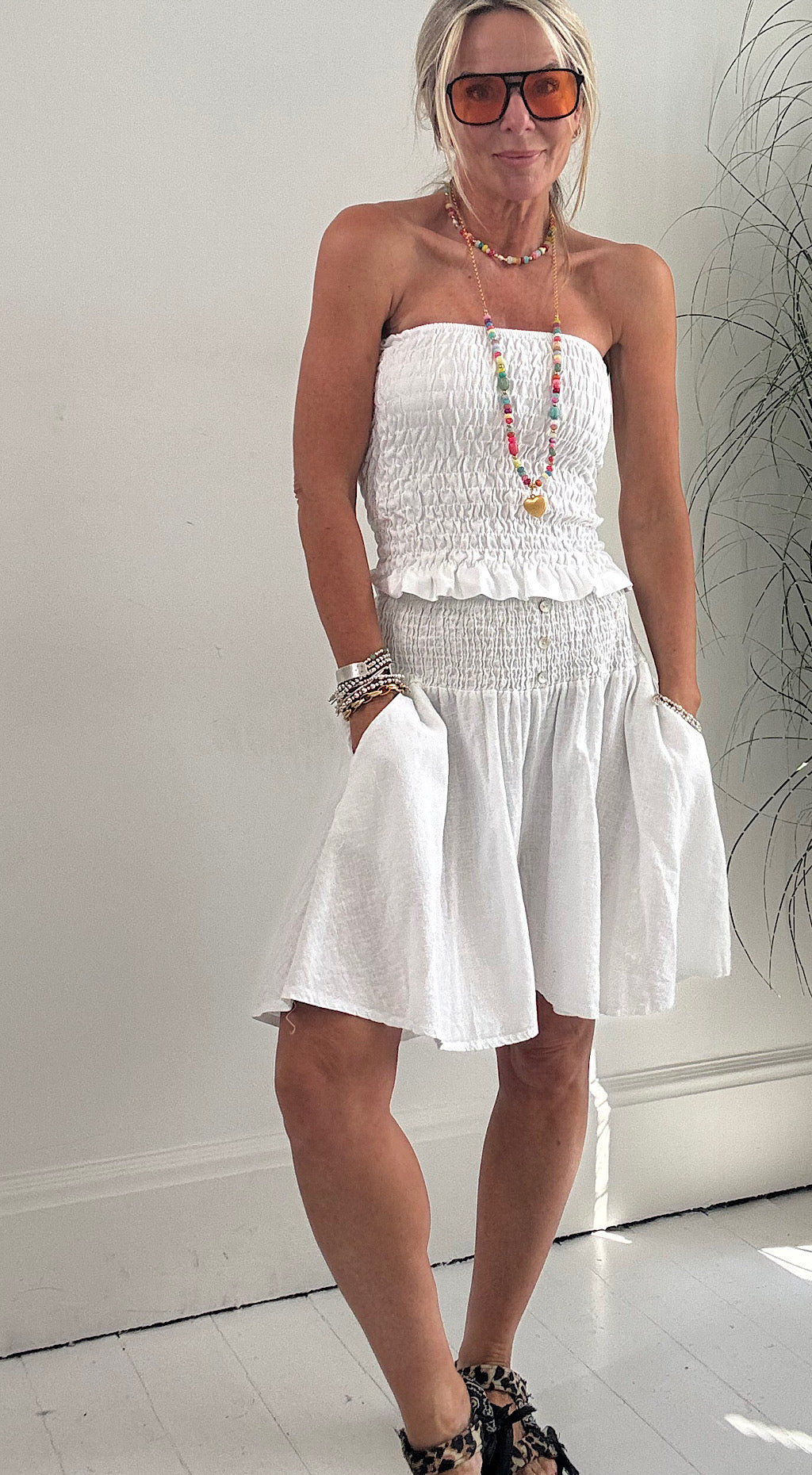 Skorts white