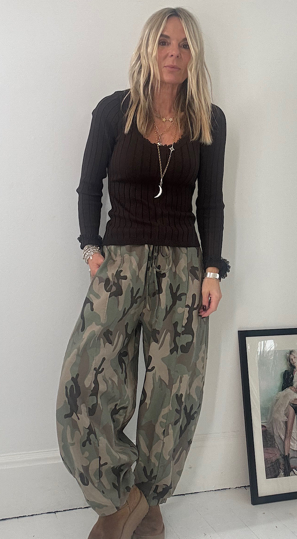 Cotton Barrel Pant - Camo