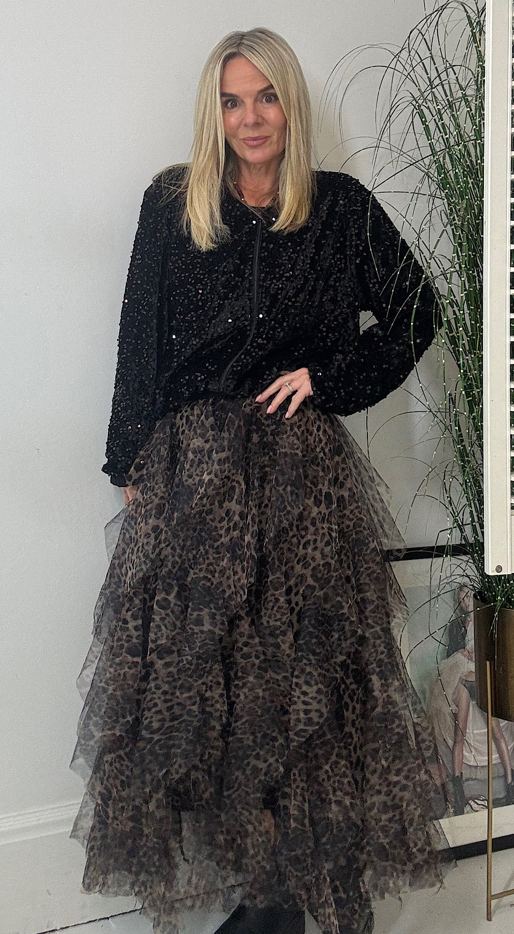 Leopard Tulle Skirt