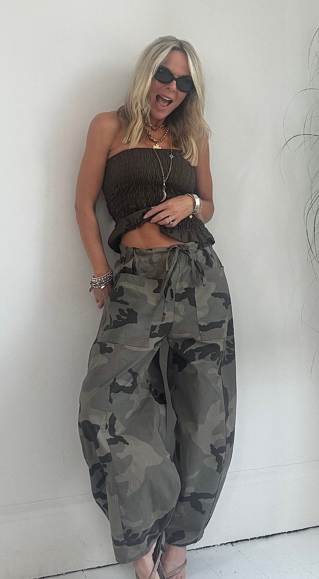 Camo cotton pant
