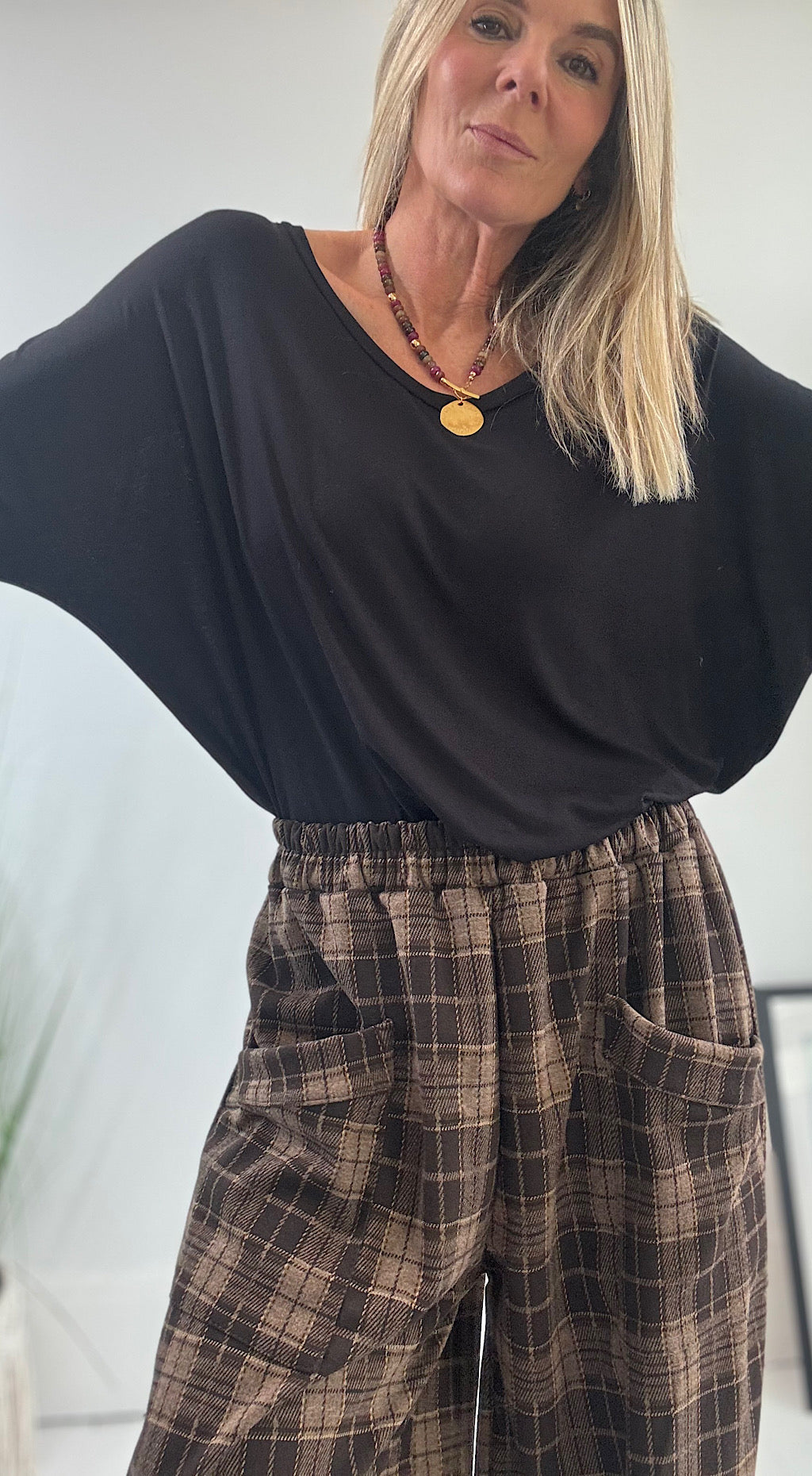 Sloppy Jersey Top - black