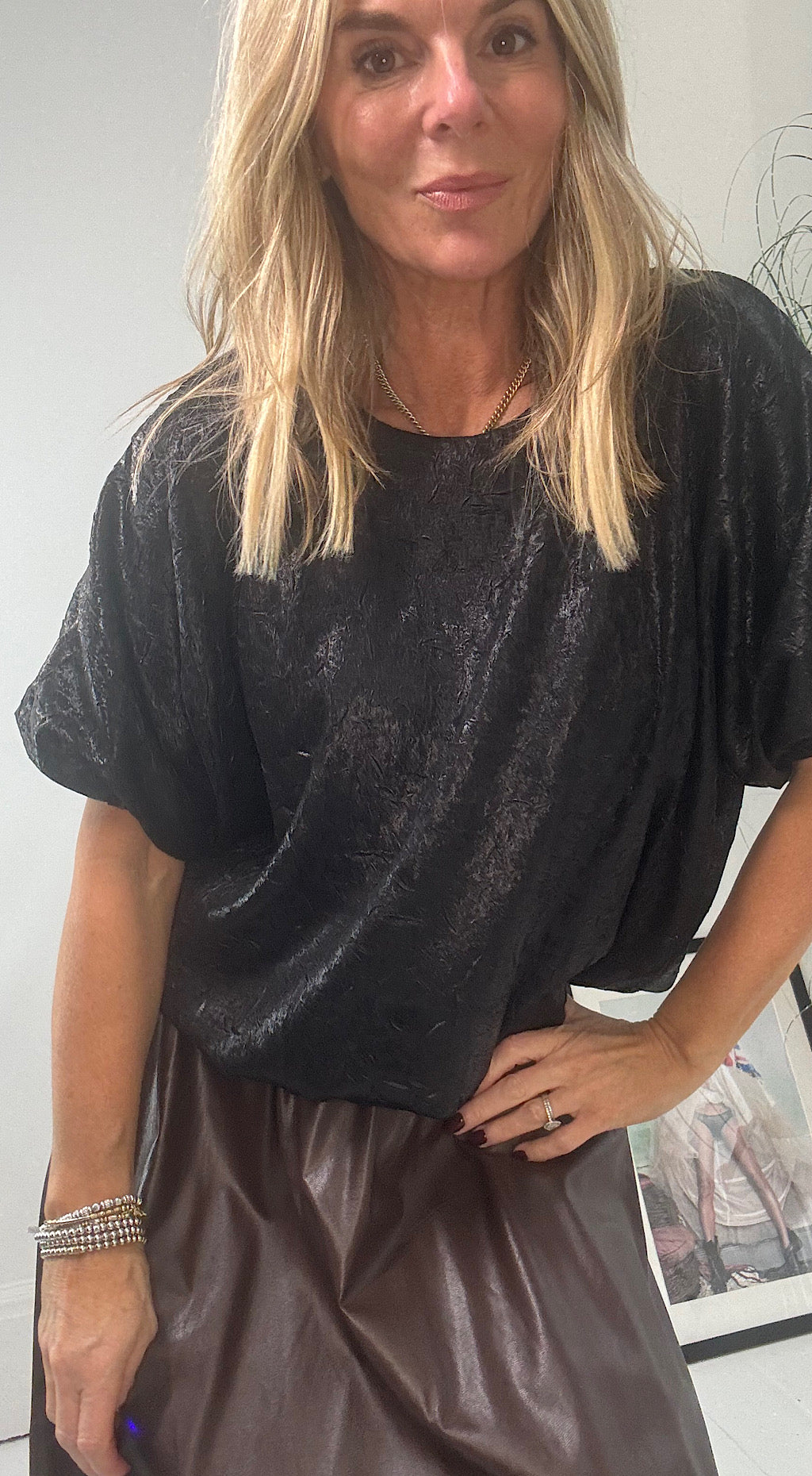 Blouson Textured Top