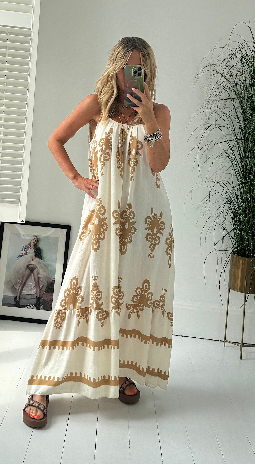 Golden Lagoon Maxi Dress