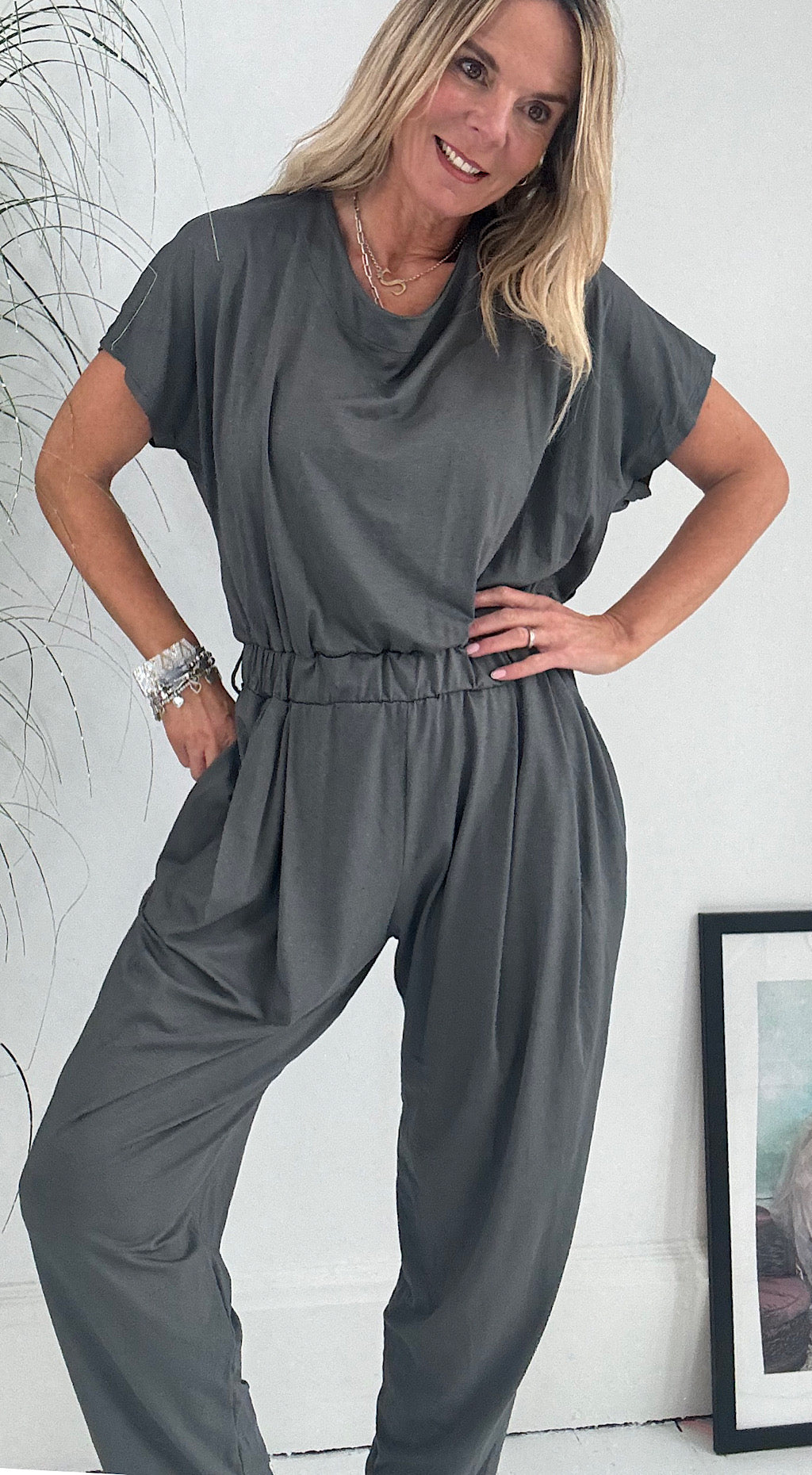 cool as jumpsuit charcoal