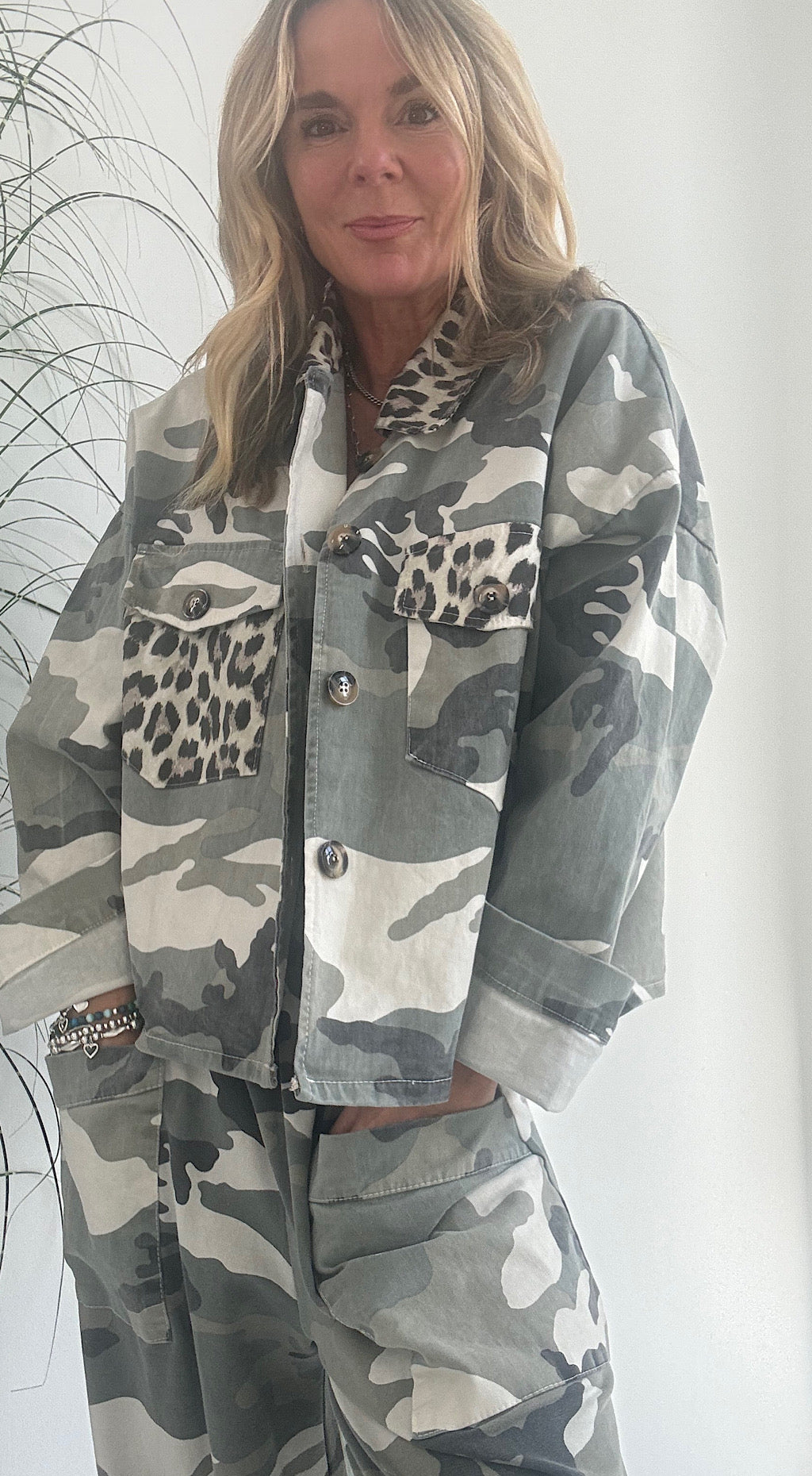 Camo Leopard Shacket