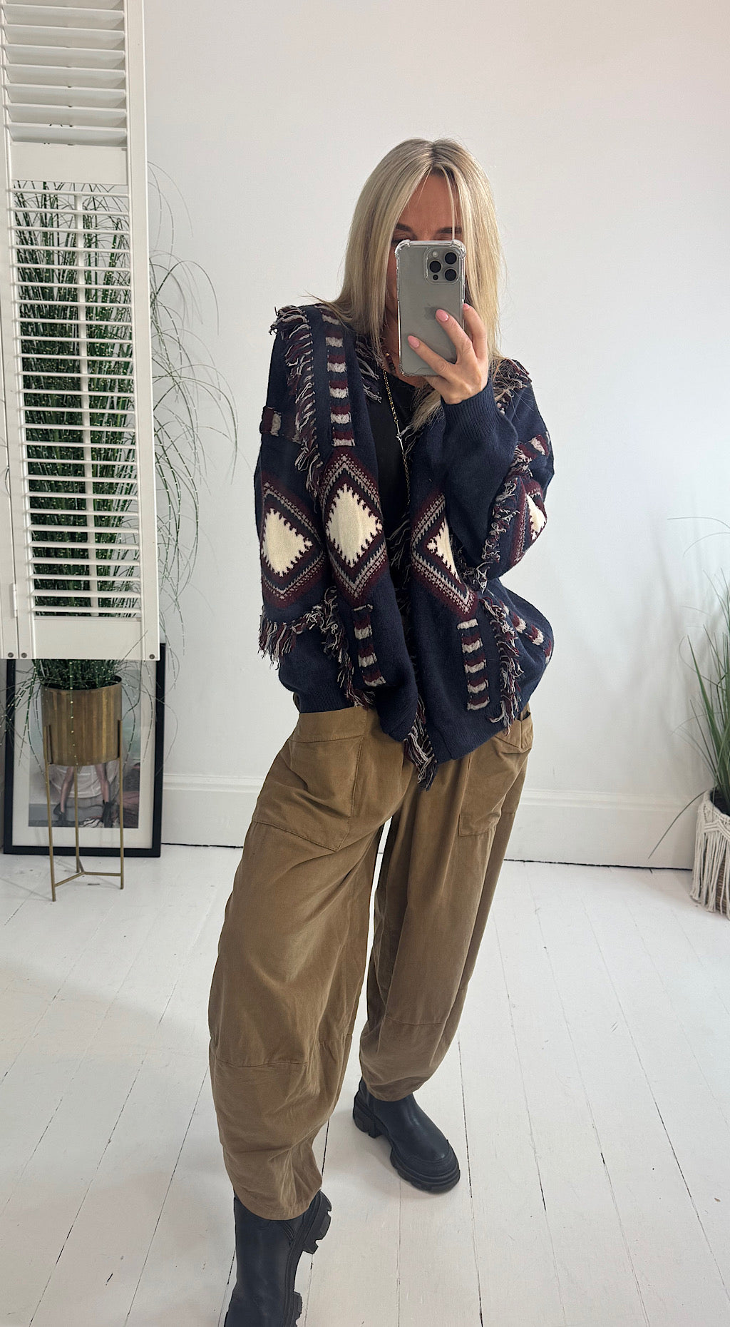 Isabel Hippy Cardigan Navy