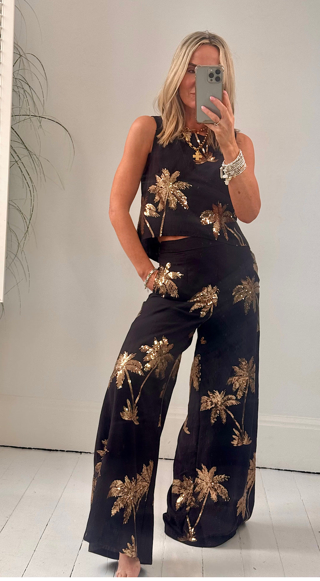 Palms of Gold Rene Trouser