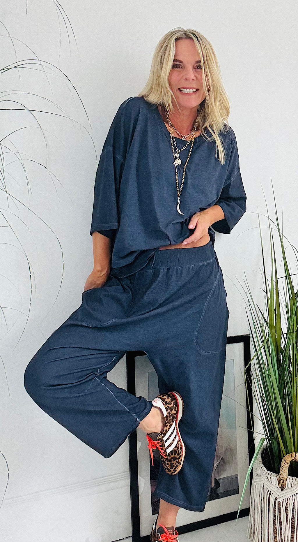 Free Spirit 2-Piece Washed Navy