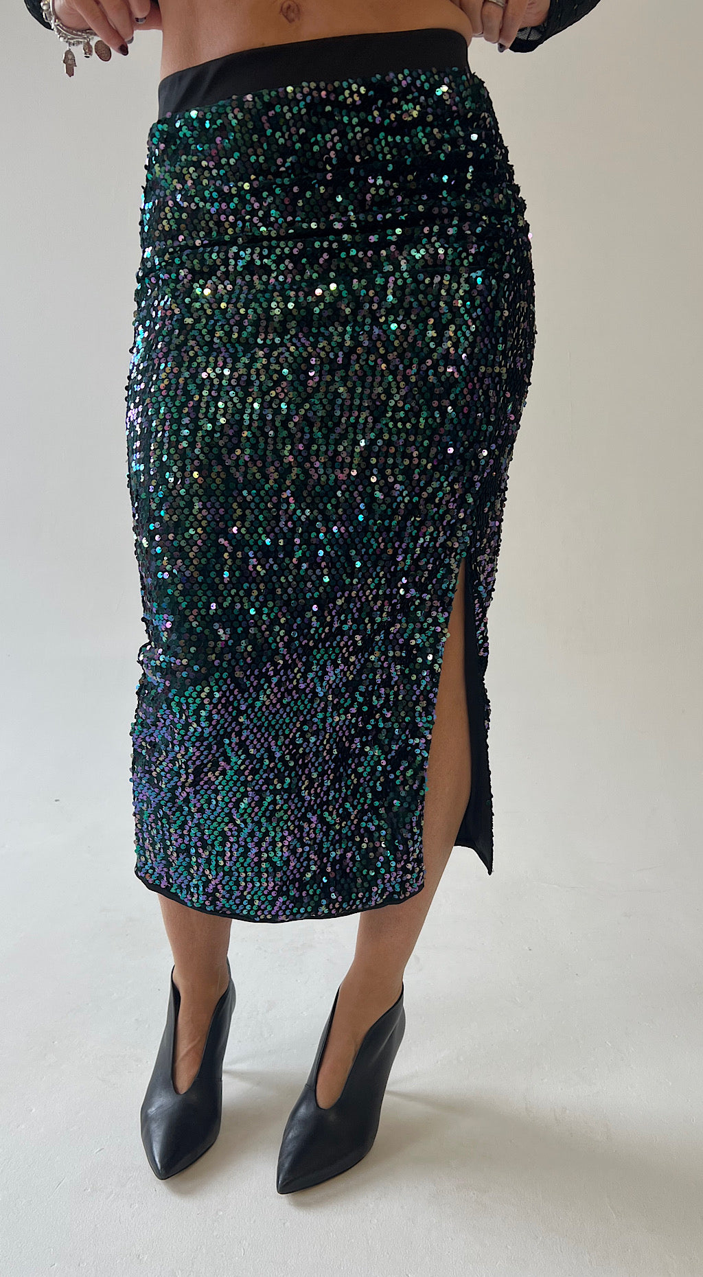 Sequin Pencil Skirt