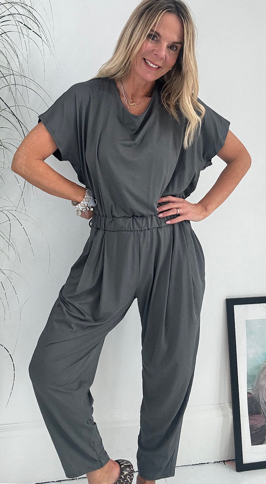 cool as jumpsuit charcoal