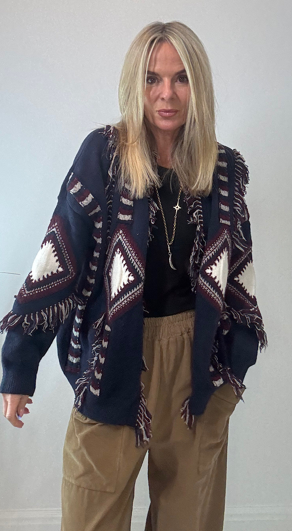 Isabel Hippy Cardigan Navy