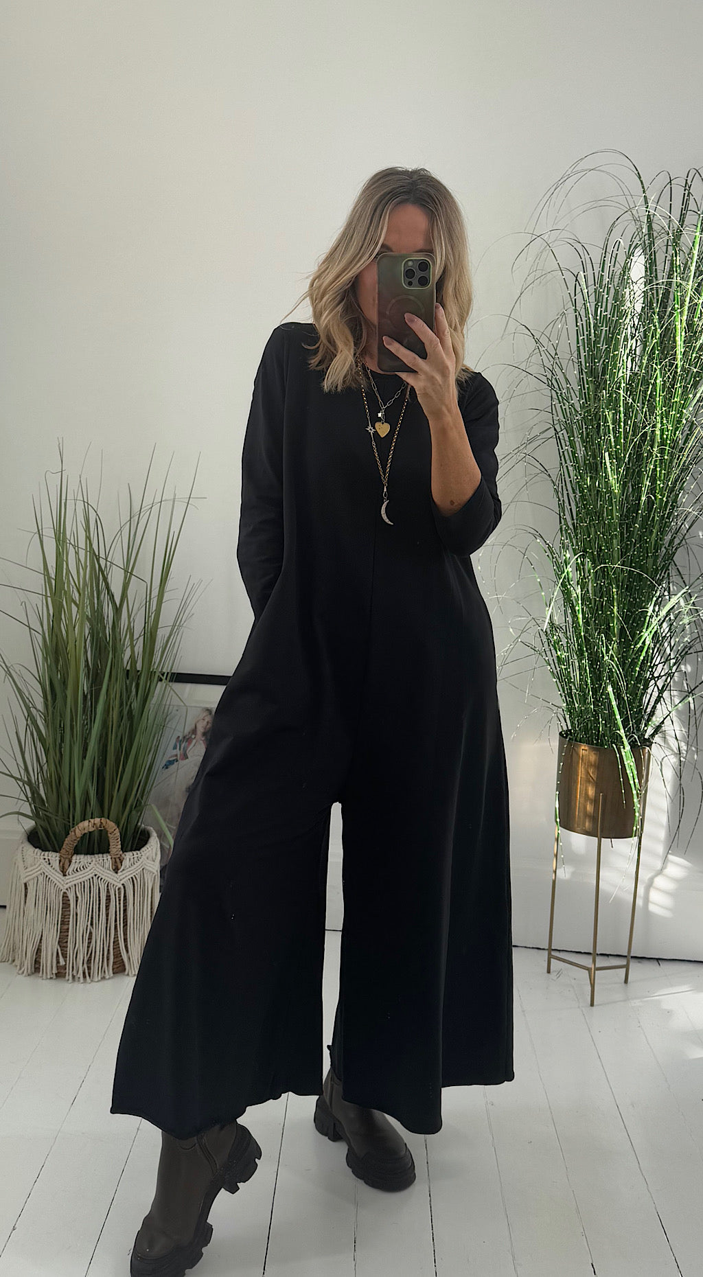 Palazzo Jumpsuit Black