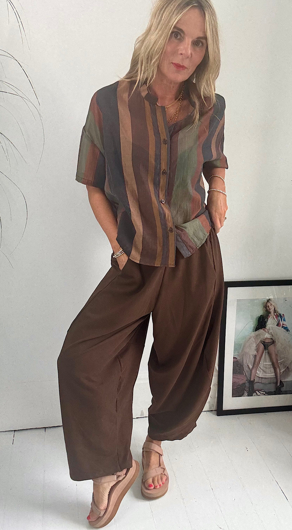 Cocoon Pants Chocolate