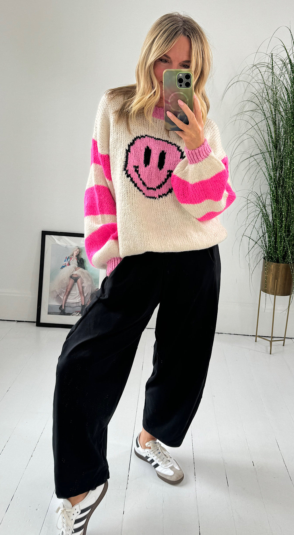 Smile Knit - pink