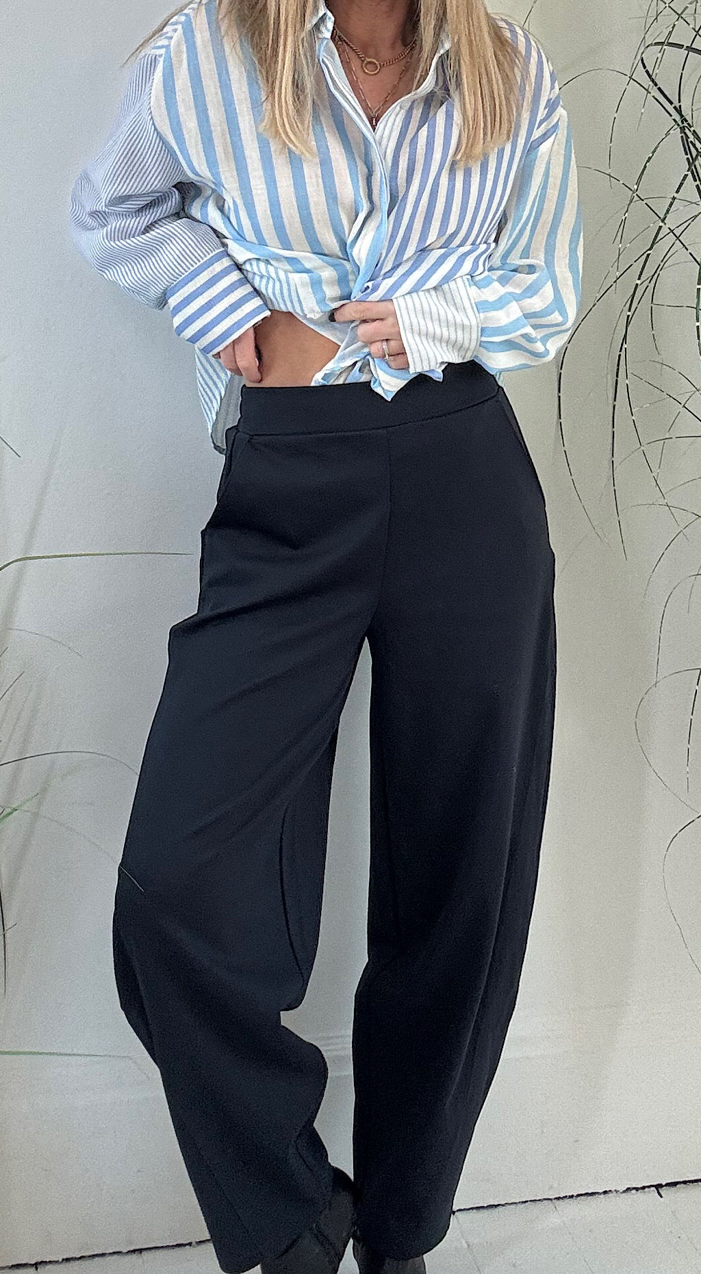 Kate Barrel Pant Navy