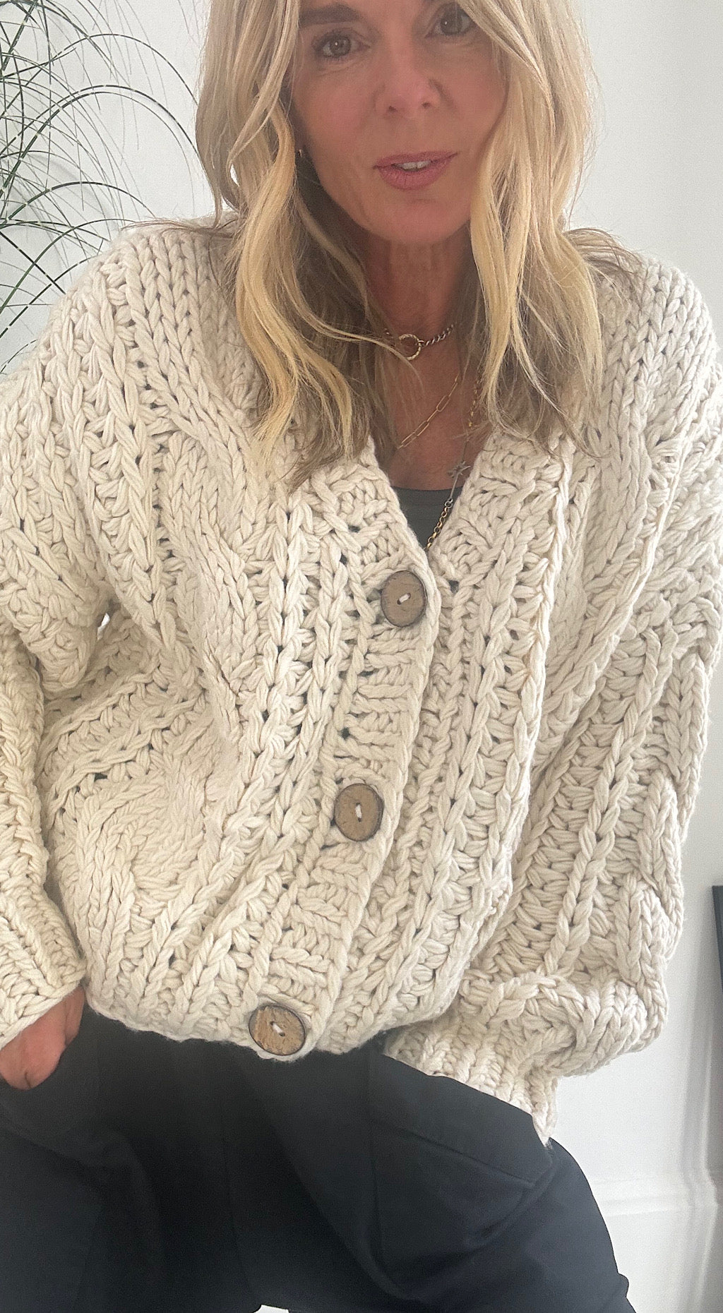 Found My Friend Cardigan Cream