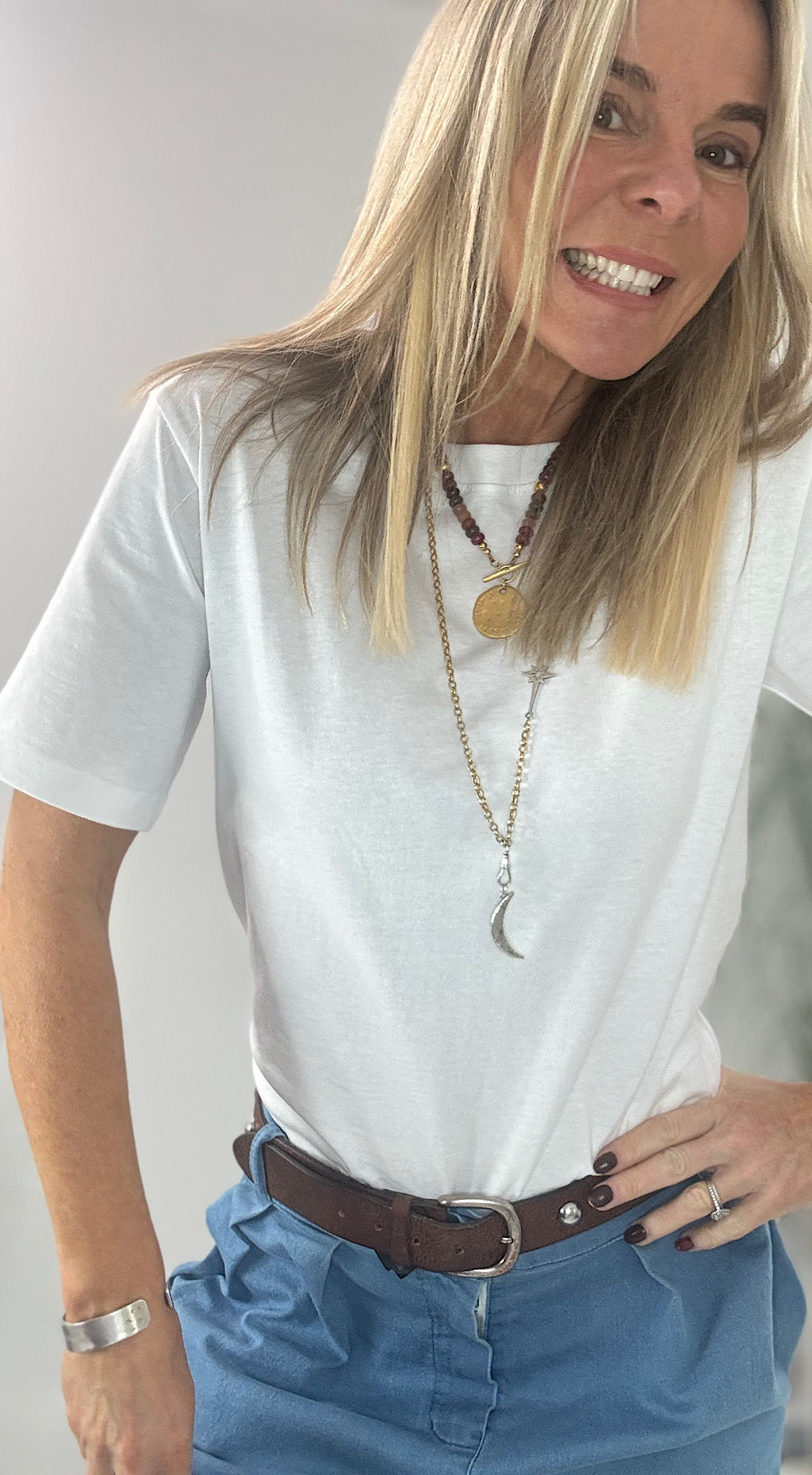 Rollo Crew Neck Tee - white