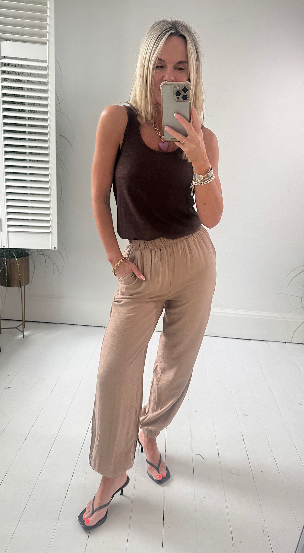 Joannie Balloon Pant - camel