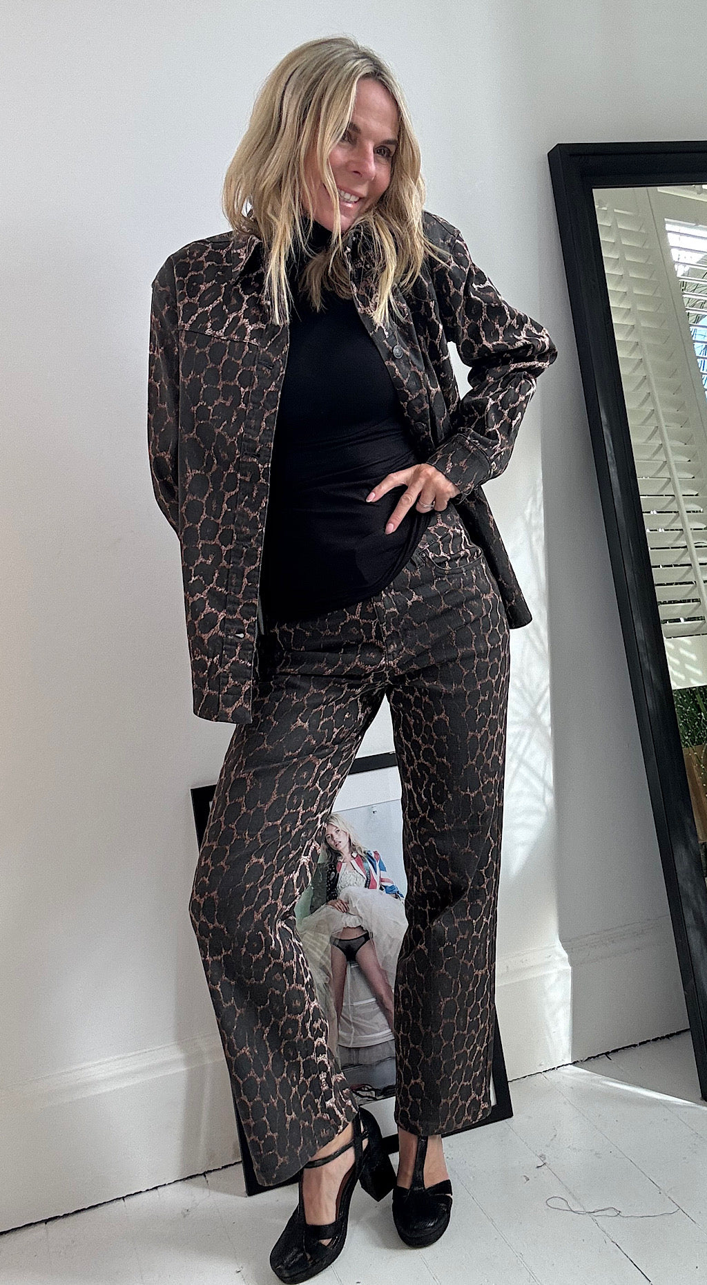 Leopard jean