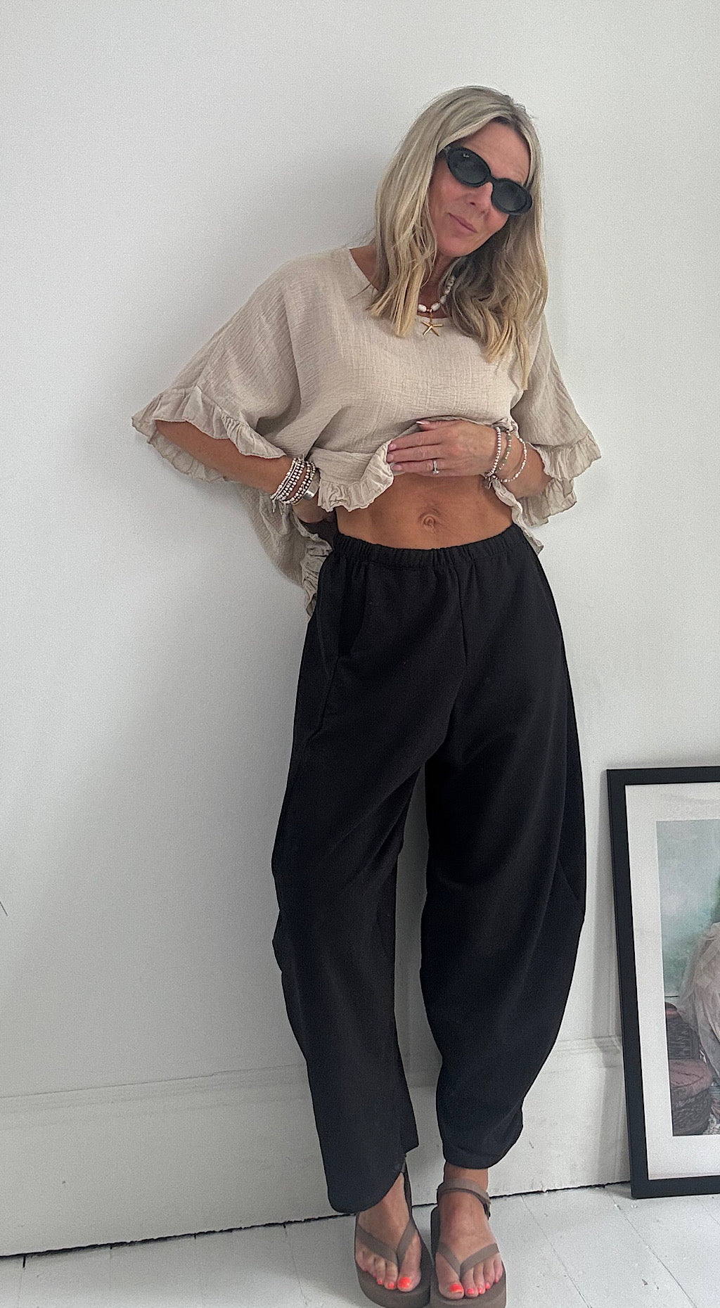 Cocoon pant black