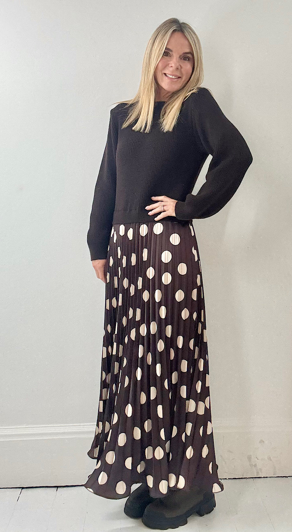 Pretty woman jumper dress brown