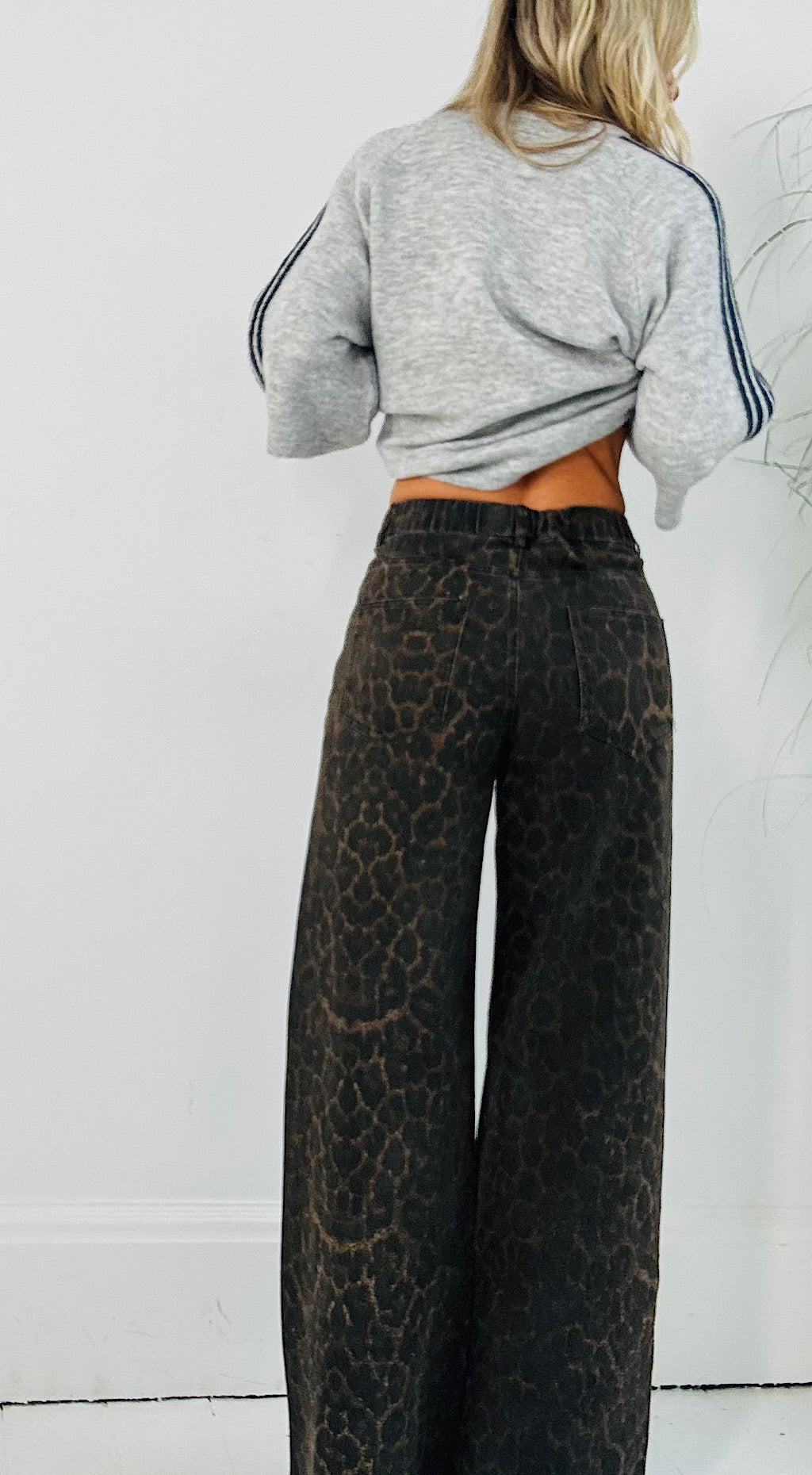Muted Leopard Jeans