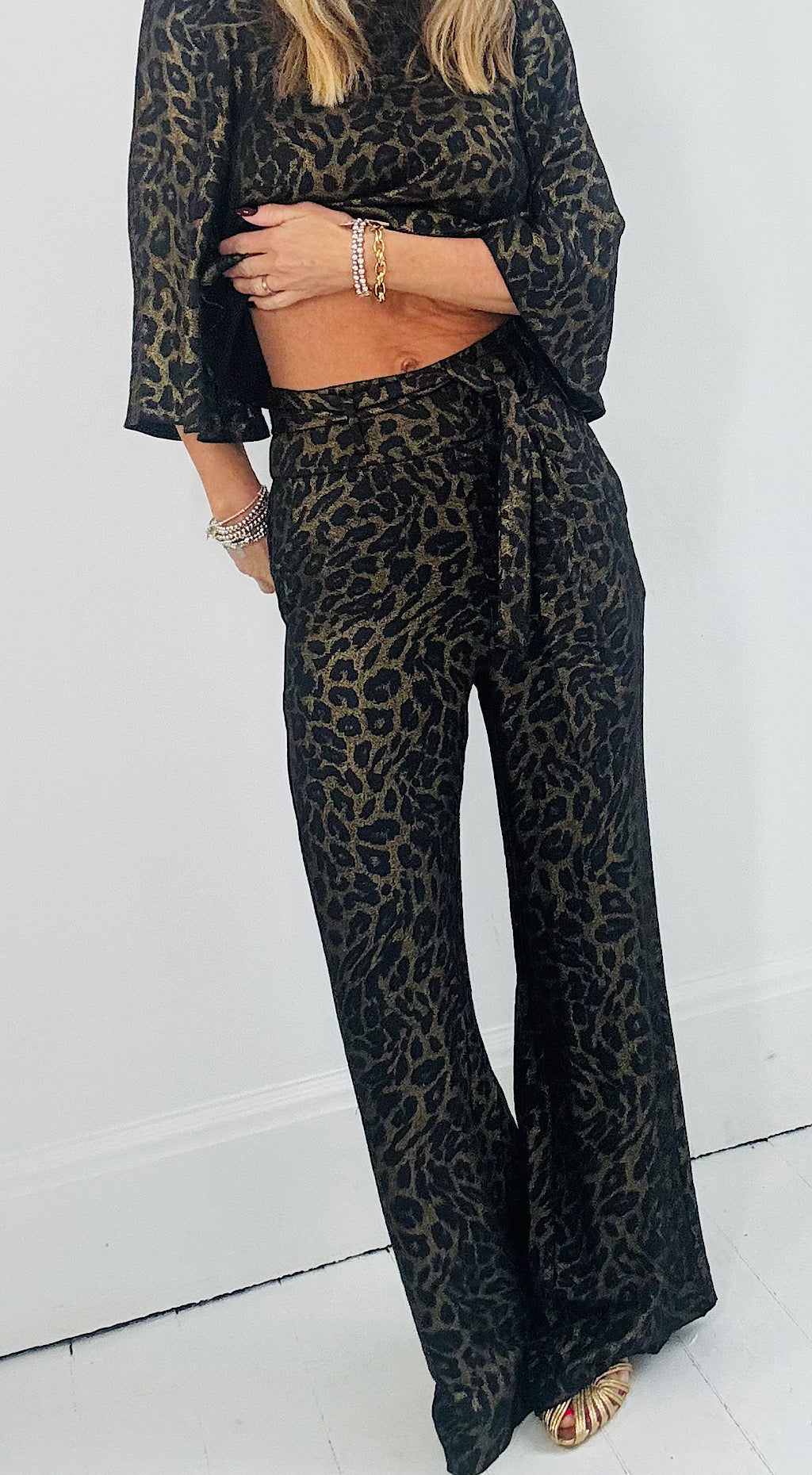 Liza Leopard Trouser by Traffic People