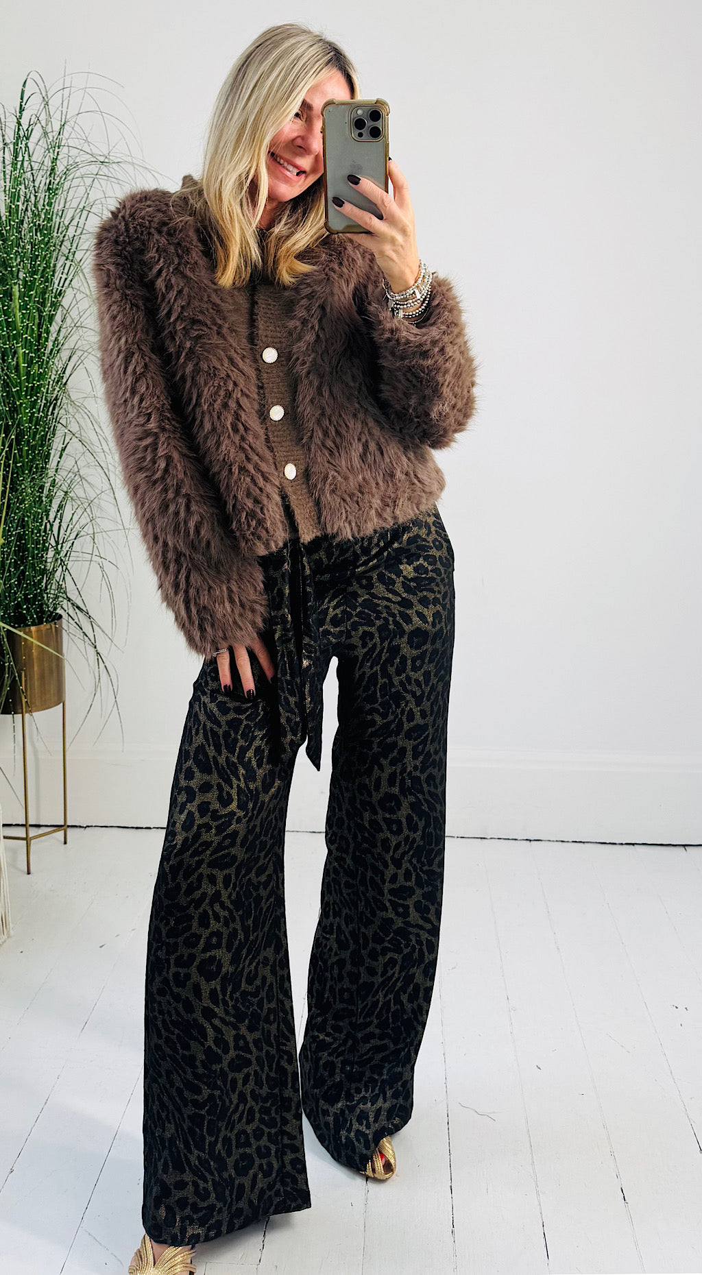 Liza Leopard Trouser by Traffic People