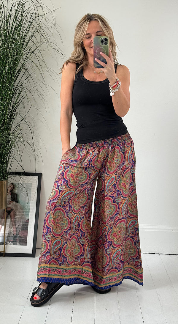 Buy Designer Silk Umbrella Trouser-Boho Palazzo Trouser Online In India At  Discounted Prices