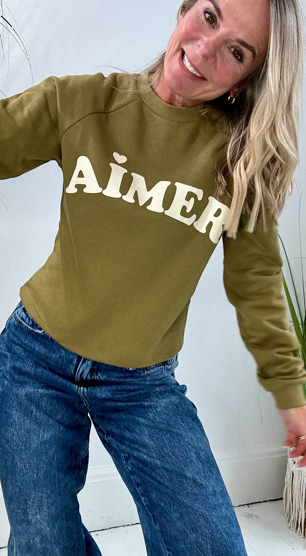 Aimer sweatshirt olive