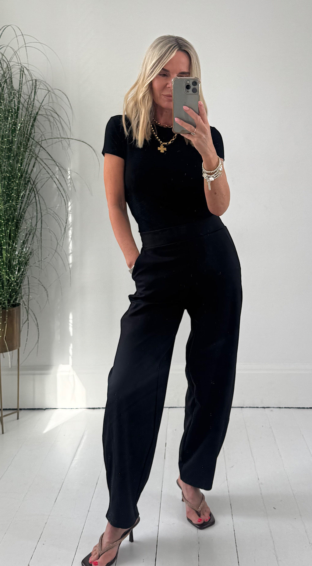 Kate Barrel Pant Black