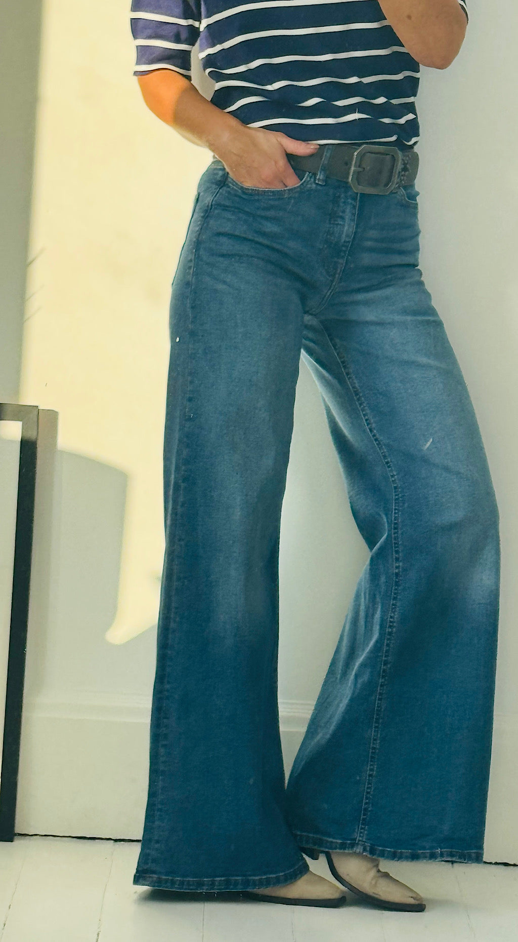 Twiggy wide leg jeans