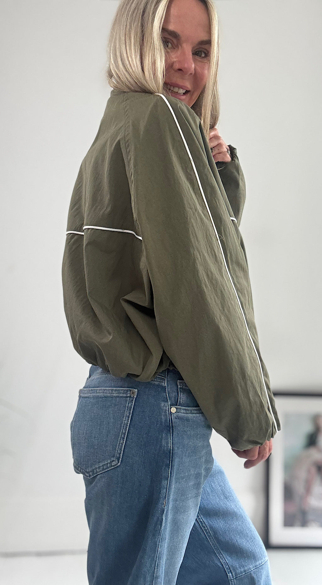 Khaki Bomber Jacket