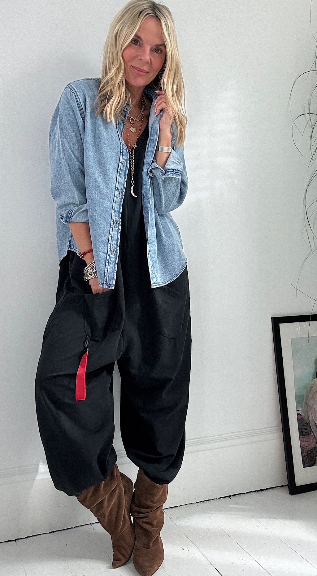 Levena Washed Denim Shirt